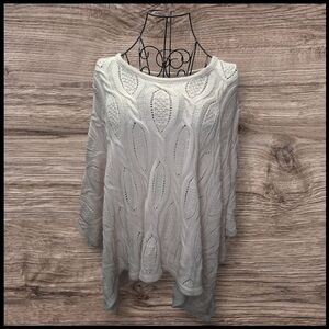 Double Zero Cream Cable Knit Sweater CARDIGAN